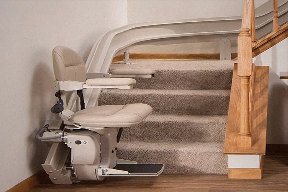 Exemple pour l'installation d'un monte-escalier